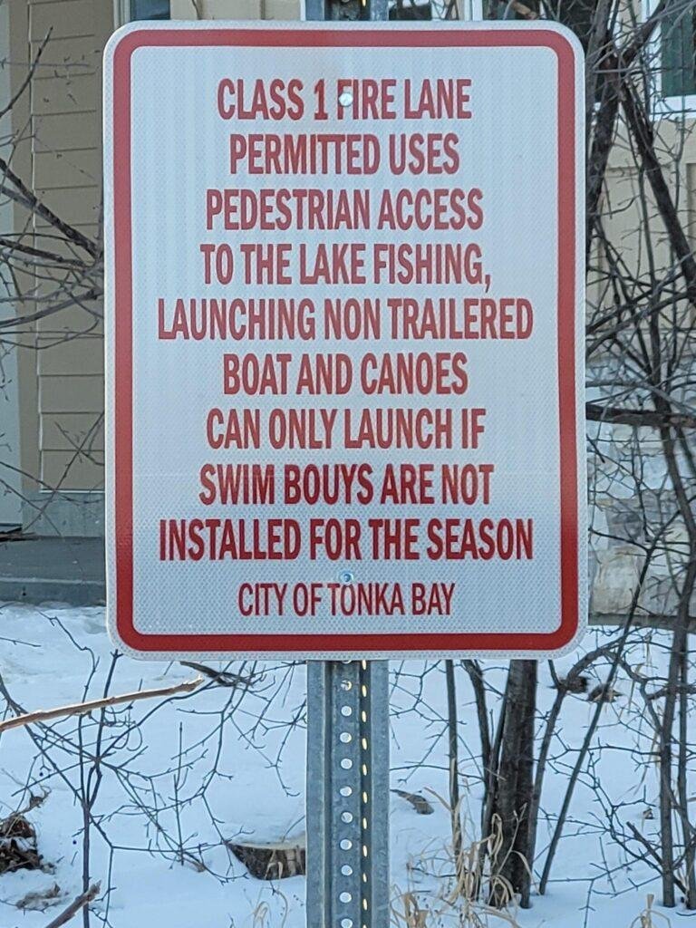 Firelane sign