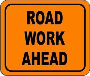 road work ahead