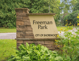 Freeman Park sign