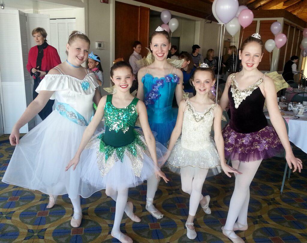 Local dance studio performed parts of their winter recital for the princesses in addition to our harp player.