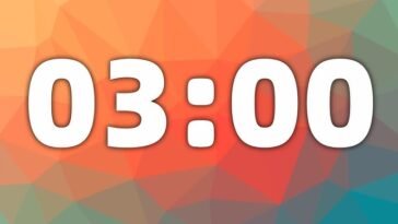 3 minute digital clock