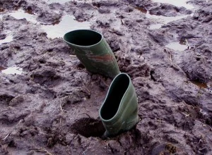 boots in mud