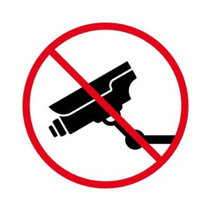 No surveullance cameras