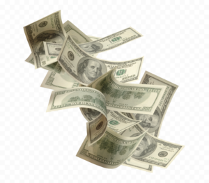 blowing money