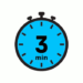 blue stop watch