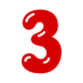 red number three