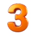 orange number 3